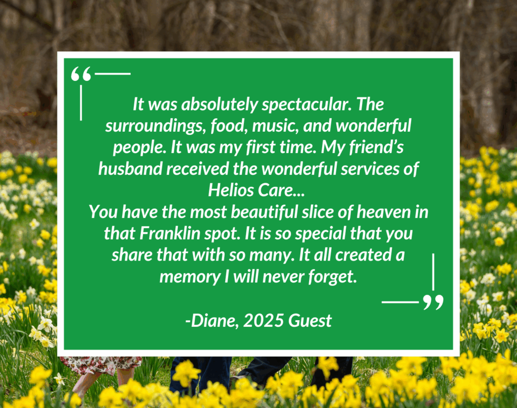 djb quote Quote from an attendee of the 2025 Daffodil Jazz Brunch